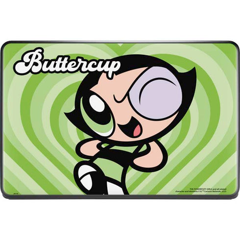Cartoon Network Powerpuff Girls Buttercup Green Hearts Google Pixelbook Go Skin